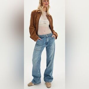 NEW NSF nix mid rise paneled boot cut jean in coastal wash